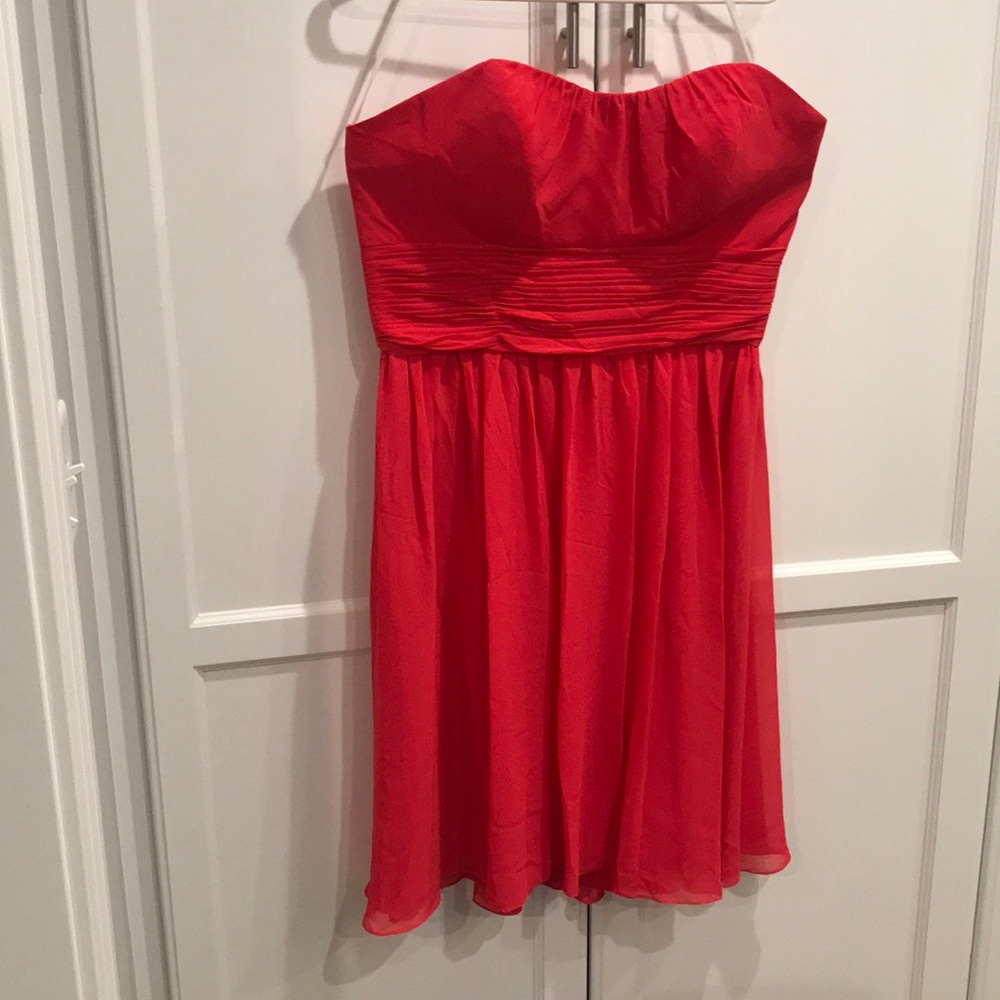 Corral red strapless knee length. Kanali K